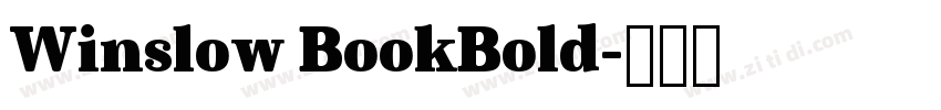 Winslow BookBold字体转换